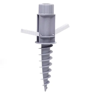 Produktbild von Sekey Bodendübel für Sonnenschirm mit Aufhängehaken, Schirmständer für 22-32 mm Stangen, Grau