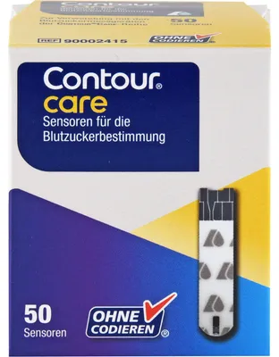 Obrázek produktu pro Sada senzorů Contour Care: 50 testovacích proužků na měření hladiny cukru v krvi