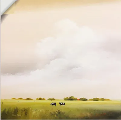 Produktbild von ARTland Wandbild, selbstklebend Kühe I Größe: 50x50 cm