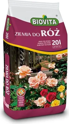 Produktbild von BIOVITA Rosen Erde Perfektes Substrat für gesunde und kräftige Rosen - 20L