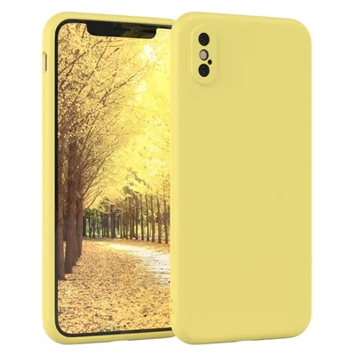 Produktbild von EAZY CASE - TPU Hülle für Apple iPhone X / XS, TPU Case stoßfeste Handyhülle, weiches Cover mit Kameraschutz, Silikonhülle in Gelb