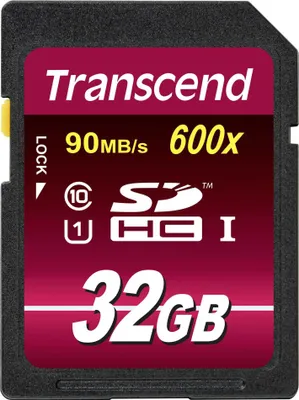 Image de Transcend 32GB SDHC Class 10 UHS-1 600x Ultimate