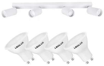Produktbild von LEDLUX Schienen Deckenleuchte 4x GU10 Weiß Aluminium