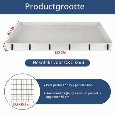 Produktbild von Käfigeinlage aus wasserdichtem Oxford-Stoff, Größe L, für Meerschweinchen und Kaninchen
