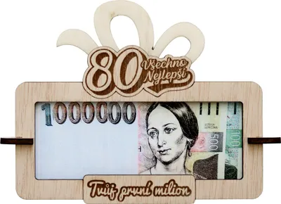 Obrázek produktu pro Tabulka na peníze Tvůj první milion k 80