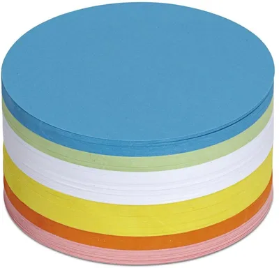 Produktbild von Moderationskarten Kreis 95mm sortiert VE=80x250 stück