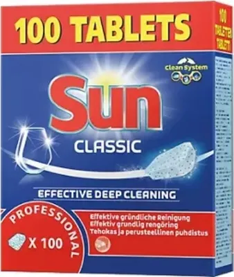 Produktbild von Sun Pro Formula 8710447466919, Geschirrspülmittel, Tablet, 30 min, Universal, 98 mm, 229 mm