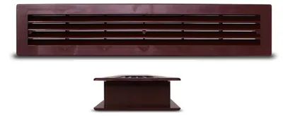 Produktbild von CasaFan Überströmgitter KTG Braun Außenmaß 482x99x30 mm A frei 250 cm²
