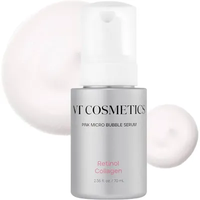 Produktbild von VT Cosmetics Rosafarbenes Mikroblasen-Serum mit Retinol-Kollagen, 70 ml