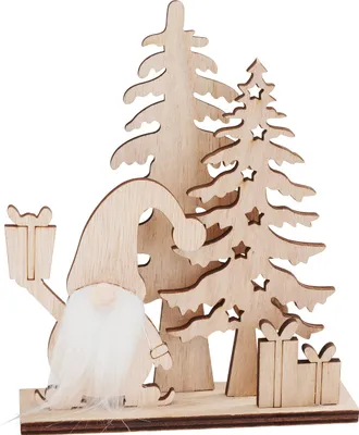 Produktbild von VBS Holz-Steckmotiv "Weihnachtswichtel", 5-tlg.
