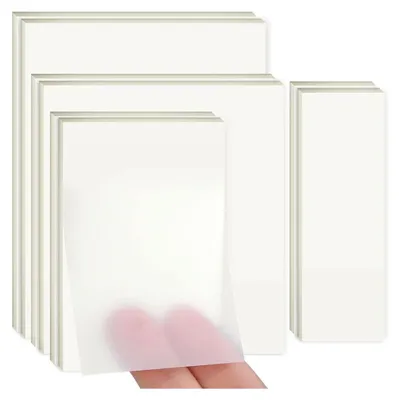 Produktbild von 400 Blatt transparente Haftnotizen, für Schulbedarf, Zuhause, vier Größen