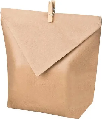 Produktbild von itenga 10x Geschenktüten Papier Braun + 10x Holz Klammern