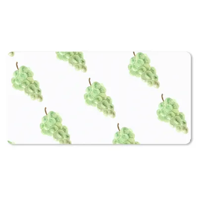Produktbild von MuchoWow® Schreibtischunterlage Weintrauben - Obst - Aquarell - Weiß 80x40 cm - XXL Mauspad - Gaming Mauspad