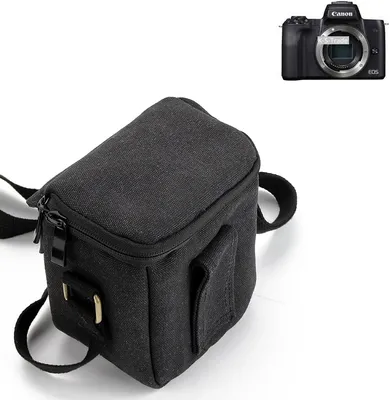 Produktbild von K-S-Trade Umhängetasche kompatibel mit Canon EOS M50 Schulter Tasche Tragetasche Kameratasche Fototasche schwarz Schutzhülle Zubehörtasche