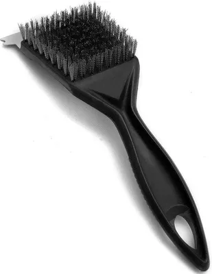 Image de Brosse de nettoyage pour barbecue électrique, brosse métallique, accessoires de nettoyage avec grattoir, pour barbecue au charbon de bois, barbecue électrique, nettoyage de barbecue