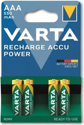 Obrázek produktu pro Varta RECHARGE Power AAA HR03 550mAh 4St.