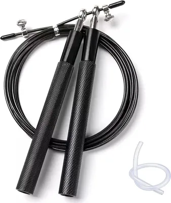 Produktbild von Speed Jump Rope 3 m, verstellbar, Stahlkabel, für Fitness