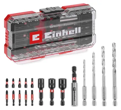 Productafbeelding van Einhell bitset 1/4" (6,3 mm), 18-delig, modelnummer 108709