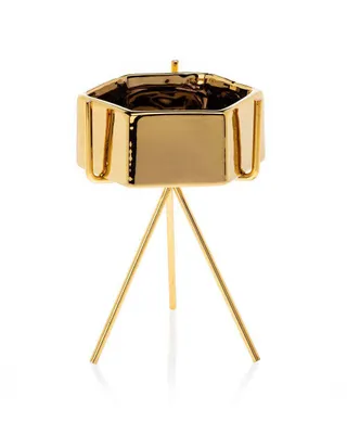 Obrázok produktu pre Howhomely Kvetináč Sashi Gold 16,5 cm