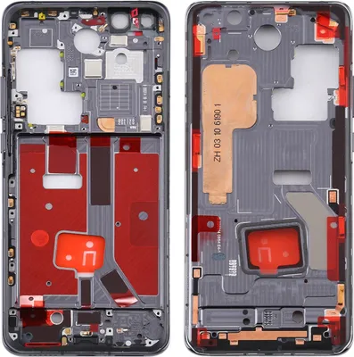Image de Cadre central pour Huawei P40 Pro noir - Pièce de rechange pour boîtier