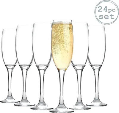 Produktbild von Sektflöten - Party-Set mit 24 Gläsern - 220 ml
