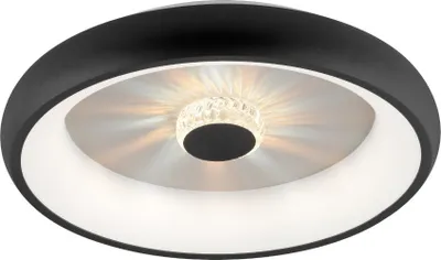 Zdjęcie produktu dla Plafon LED okrągły z pilotem VERTIGO czarny 29W Odcienie bieli 1185lm metal wym:10x46,5x46,5cm IP20 Leuchten Direkt
