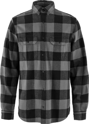 Produktbild von FJÄLLRÄVEN Övik Heavy Flannel Shirt M BLACK GREY BLACK GREY M
