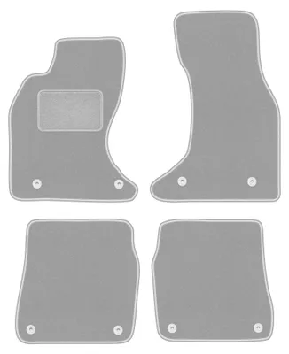 Imagen del producto de Alfombrillas de moqueta para Audi A6 C5 4.2L 1997-2004 (sedán/familiar) – juego de 4 piezas, grises, a medida – Wielganizator OSLO