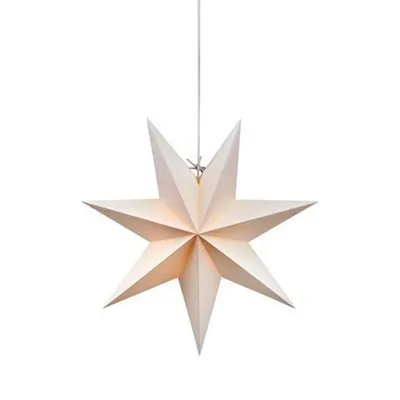 Image de Markslöjd Étoile suspendue Duva Papier Ø 45 cm blanc