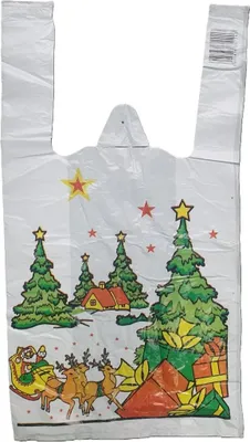 Zdjęcie produktu dla reklamówki  zrywki worek Boże Narodzenie 25 x 5 x 45 cm a`200