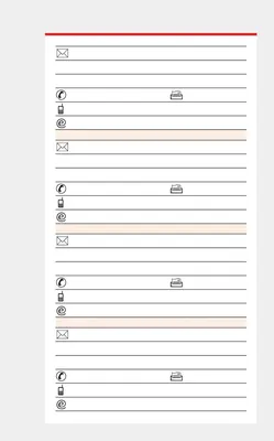 Produktbild von Kalender Adressen Ersatzeinlagen für Timer Terminplaner Mini A8 Adressen 50 Blatt