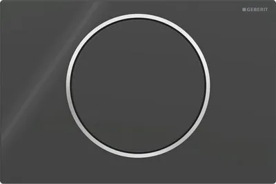 Produktbild von Geberit 115.758.KM.5, Spülplatte, Schwarz, Chrom, Geberit, 246 mm, 14 mm, 164 mm