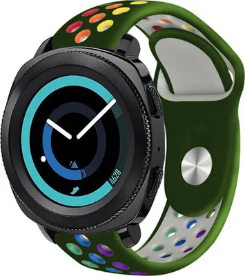 Produktbild von Strap-it Samsung Gear Sport Sportarmband (Armeegrün Bunt)