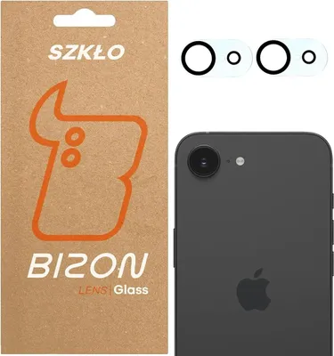 Produktbild von Gehärtetes Glas für die Kamera für iPhone 17e / 16e, Bizon Glass Silk Lens, 2 Stück