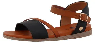 Produktbild von Mustang Damen Sandale Knöchelriemen flach Schnalle 26M0812002, Größe:38 EU, Farbe:Schwarz