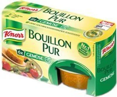 A box of Knorr Bouillon pur Gemüse.