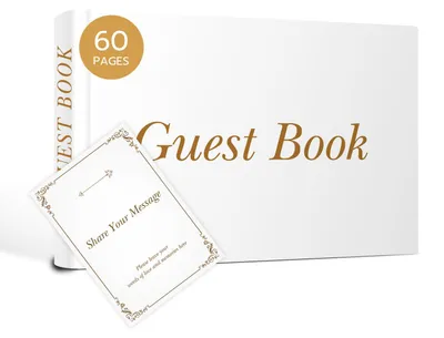 Gästebuch Hardcover 5,51 x 8,68 cm mit Goldfolientitel