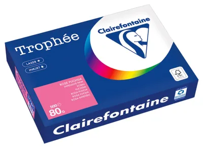 Image de Clairefontaine Kopierpapier 1771PC A4 80g eosin 500Bl