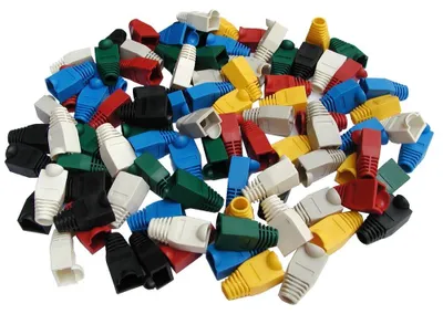 Produktbild von DATACOM-Schutz für RJ45-Stecker mit schwarzer Luftpolsterfolie