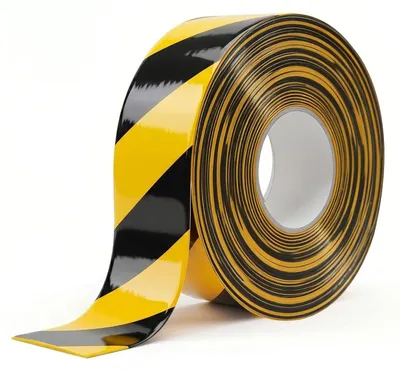 Produktbild von Verstärktes Warnband, 5 cm x 30 m, für Bodenmarkierungen