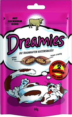 Produktbild von Dreamies 5998749116500, Snacks, Katze, Adult, Ente, 60 g