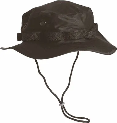 Produktbild von MIL-TEC Dschungelhut US Typ schwarz Buschhut Tropenhut Sonnenhut Anglerhut Hut L (59-60)