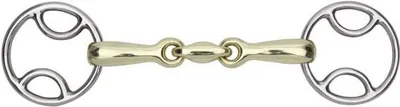 Immagine prodotto di Shires - Snaffle a doppio smusso in ottone ER364 (5 in) (ottone)