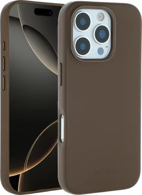 Image de Accezz MagSafe Leather Backcover pour l'Apple iPhone 16 Pro - Coffee Brown