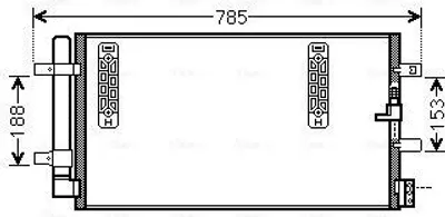 Produktbild von AVA COOLING SYSTEMS AIA5297D Kondensator Klimaanlage Klimakondensator für AUDI A4 Avant (8K5, B8) +Trockner