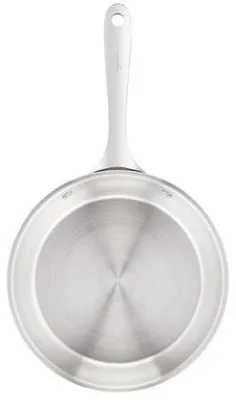 Bratpfanne 28 cm Edelstahl 18/10, 3-lagiger Boden, spiegelpoliert, satiniert