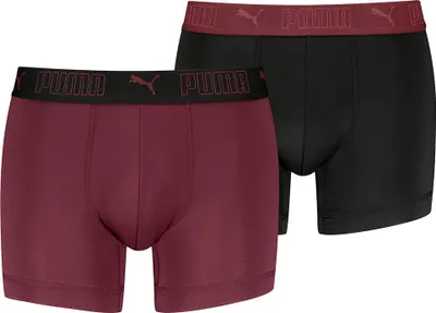 Zdjęcie produktu dla Puma Sport 701210961 Bokserki, 2 sztuki, czerwone, czarne, rozmiar L, męskie, czerwone, czarne, rozmiar L