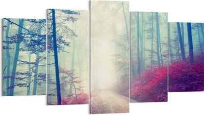Produktbild von Bild auf Leinwand - Leinwandbild - Wald Baum Natur - 160x85cm - Wand Bild - Wanddeko - Wandbilder - Leinwanddruck - Bilder - Kunstdruck - Wanddekoration - Leinwand bilder - Wandkunst - EA160x85-3667