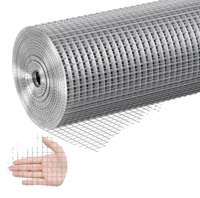 Produktbild von VEVOR Drahtgewebe, 1/2 Zoll 24in x 100 ft 19 Gauge, heißgetaucht verzinkter Drahtgewebematte, Hühnerdrahtzaun, Drahtgewebe für Kaninchenkäfige, Garten, kleine Nagetiere, 36in*50 ft