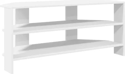 Immagine prodotto di vidaXL Mobile TV angolare, 102x40,5x45 cm, bianco, realizzato in legno composito